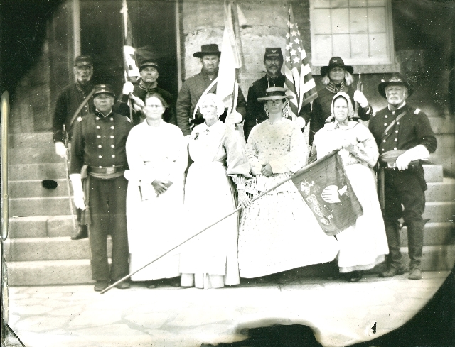 The 10th Cavalry Regiment with Colors at the Old State Capital Springfield, IL., June 2009. Tintype by Steve Ingram,2009